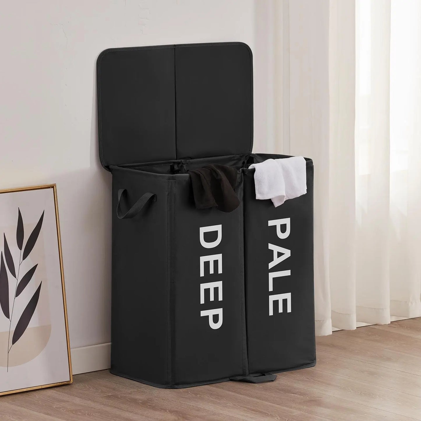Large Laundry Hamper Basket with Removable inner Bags