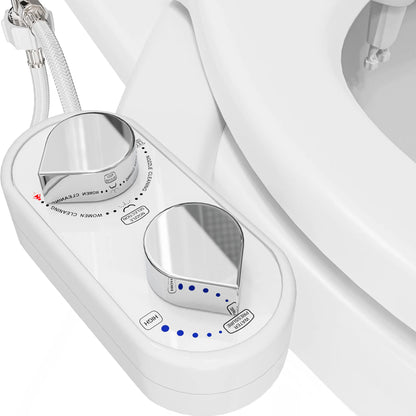 Clear Rear Ultra-Slim Bidet Attachment for Toilet