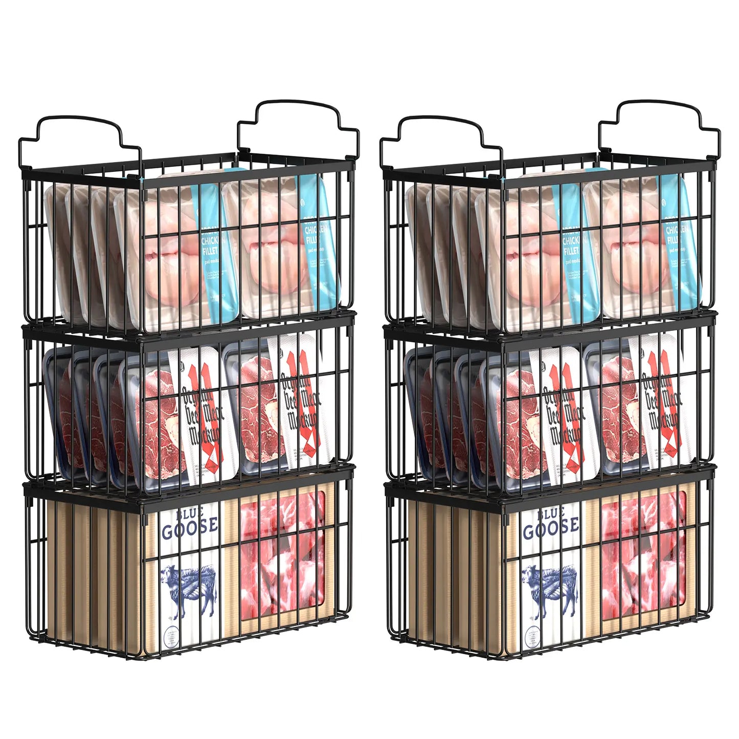 Stackable Wire Storage Baskets