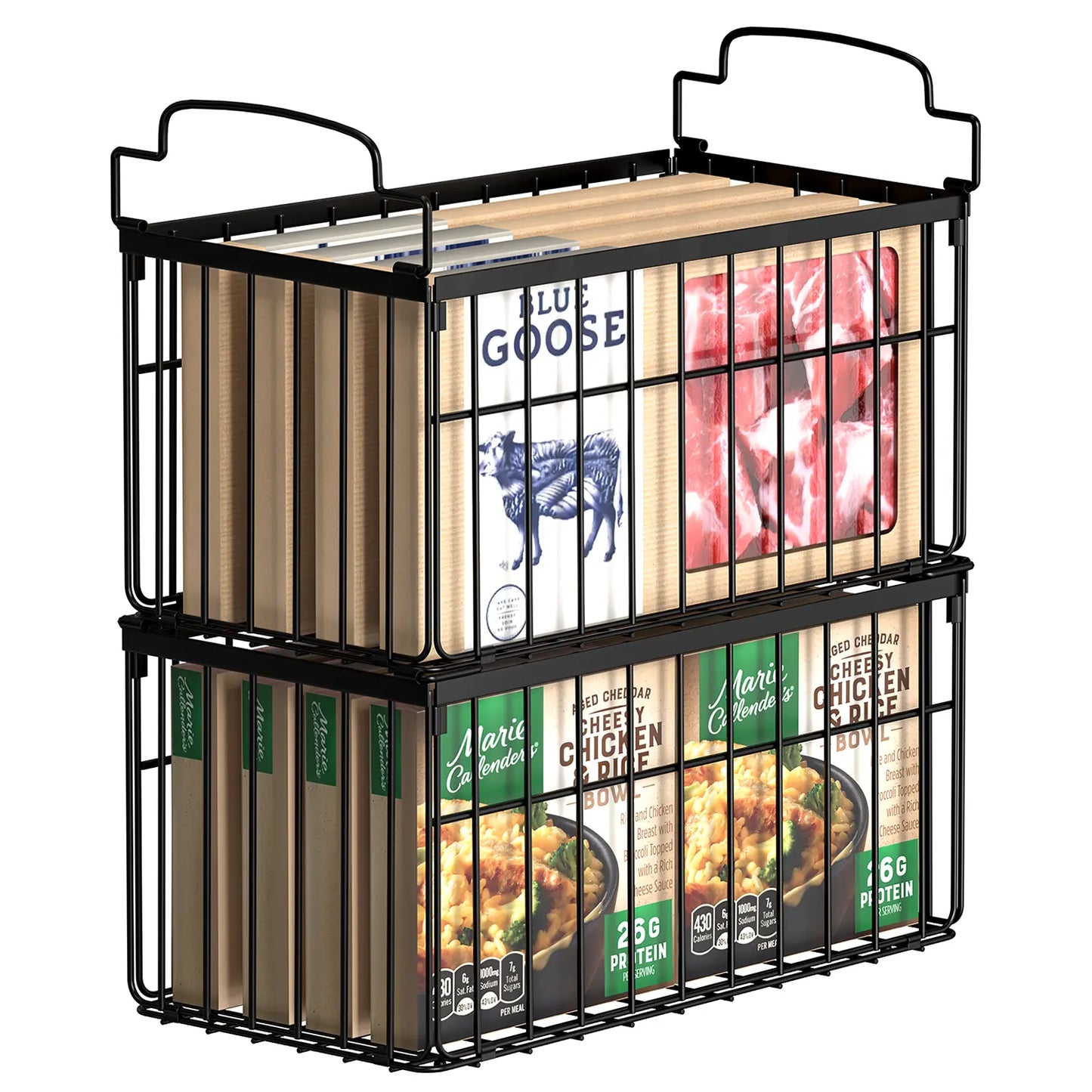 Stackable Wire Storage Baskets