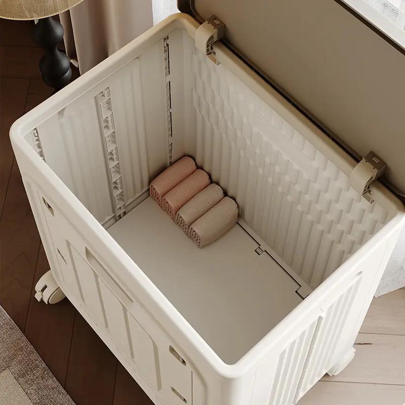 Laundry Basket with Wheels