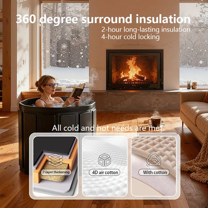 Foldable Bath Tub for Cozy Night Baths