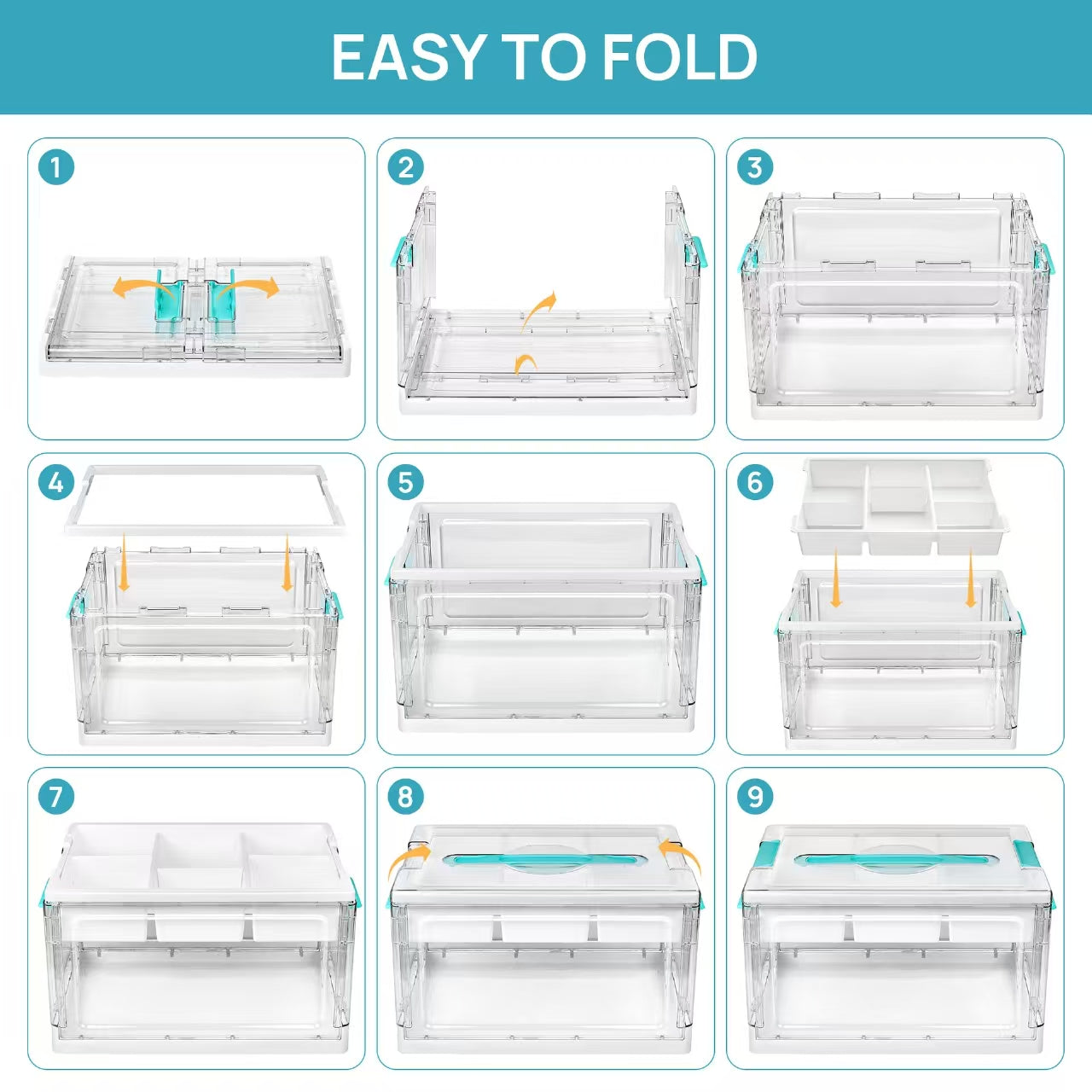 Clear Plastic Craft Organizers and Storage Box