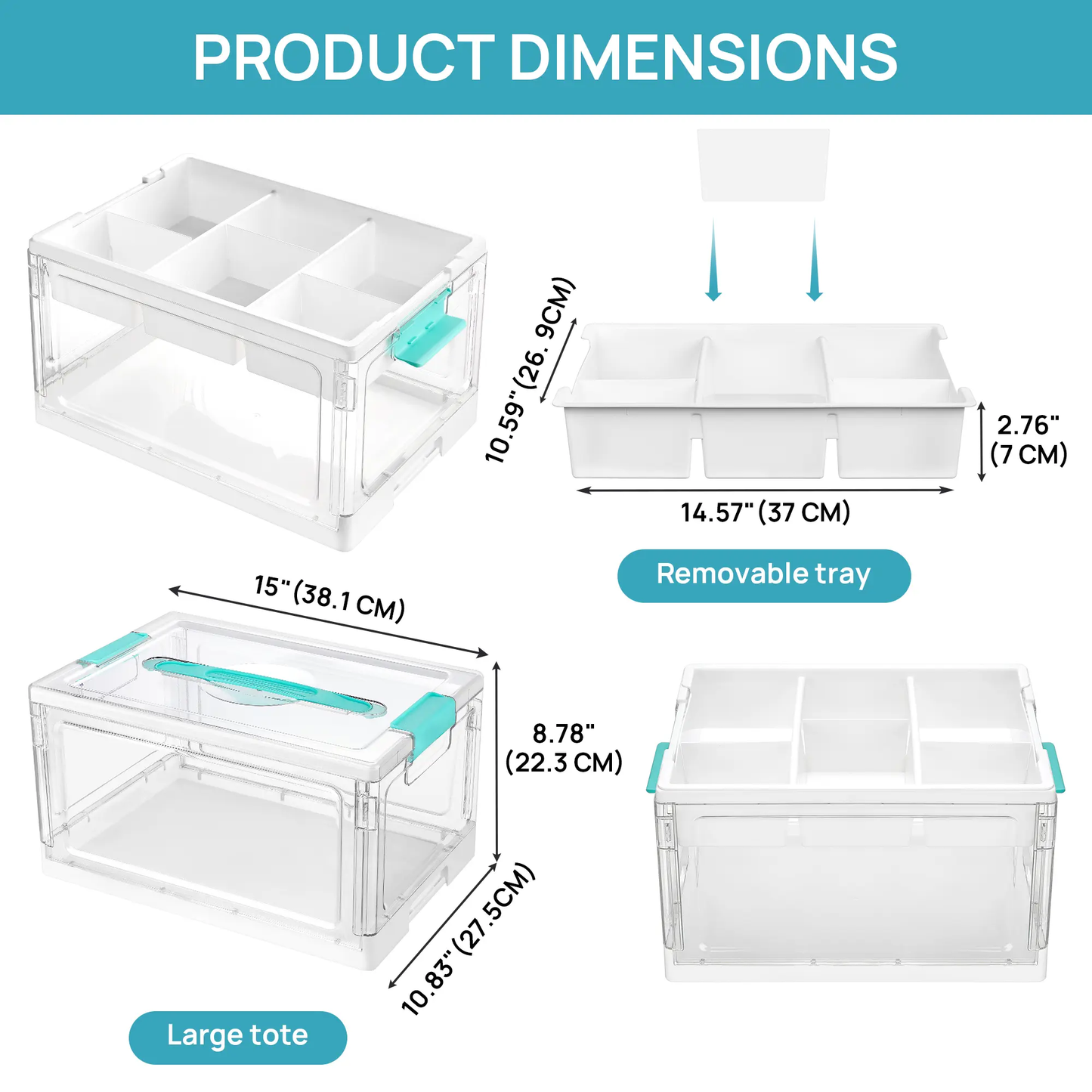 Clear Plastic Craft Organizers and Storage Box