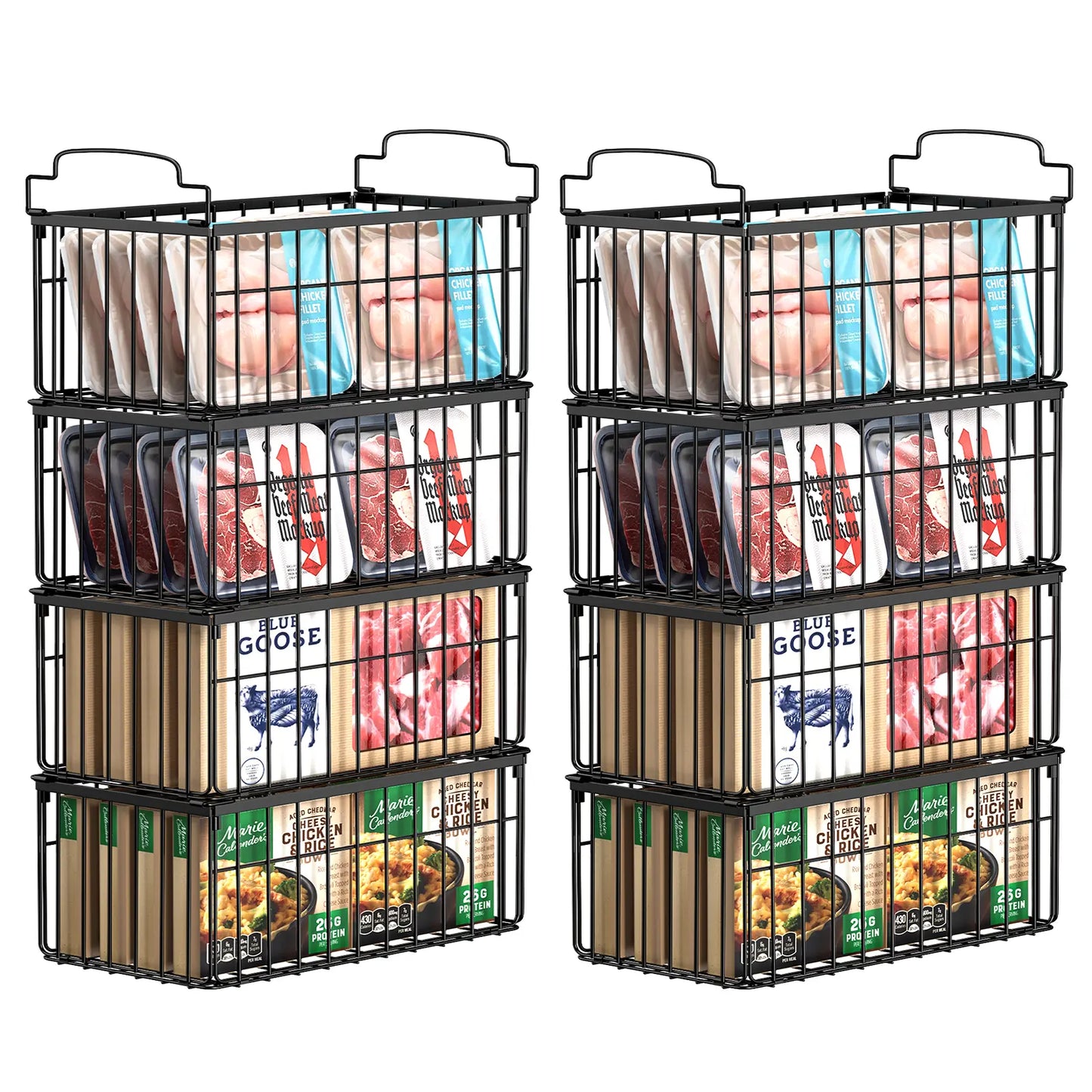 Stackable Wire Storage Baskets