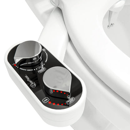 Clear Rear Ultra-Slim Bidet Attachment for Toilet