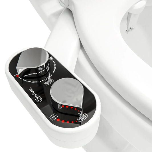 Clear Rear Ultra-Slim Bidet Attachment for Toilet
