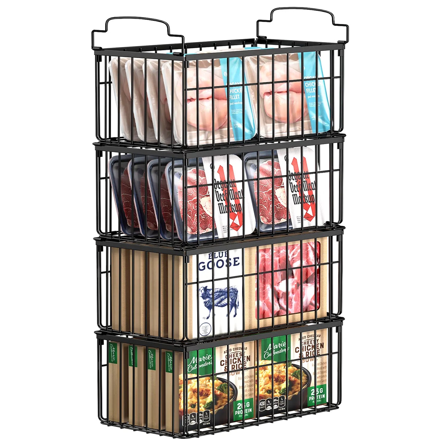 Stackable Wire Storage Baskets