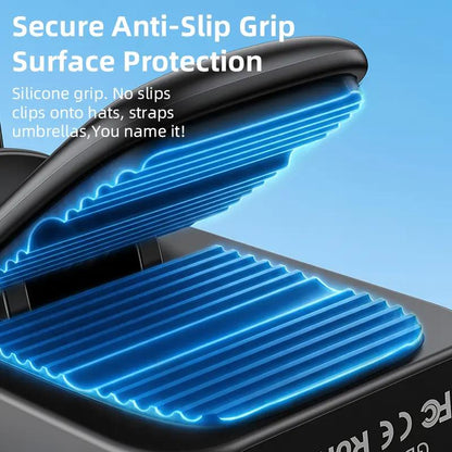 Clip On Mini Fan Cooling Compress, Portable Handheld Fan,5-Speeds