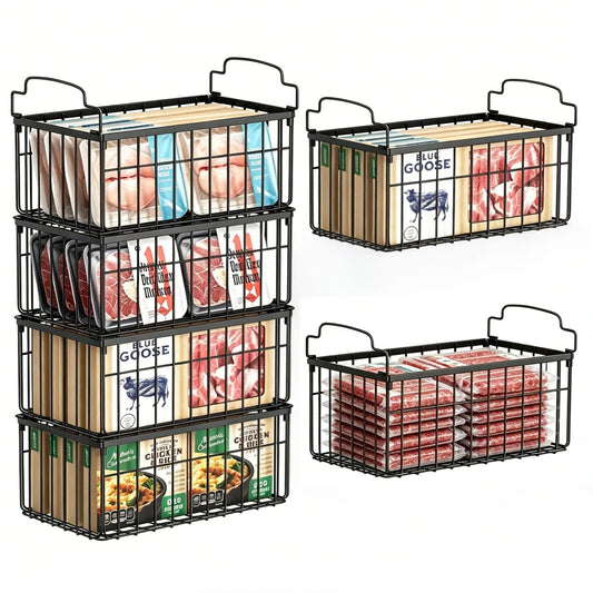 Stackable Wire Storage Baskets