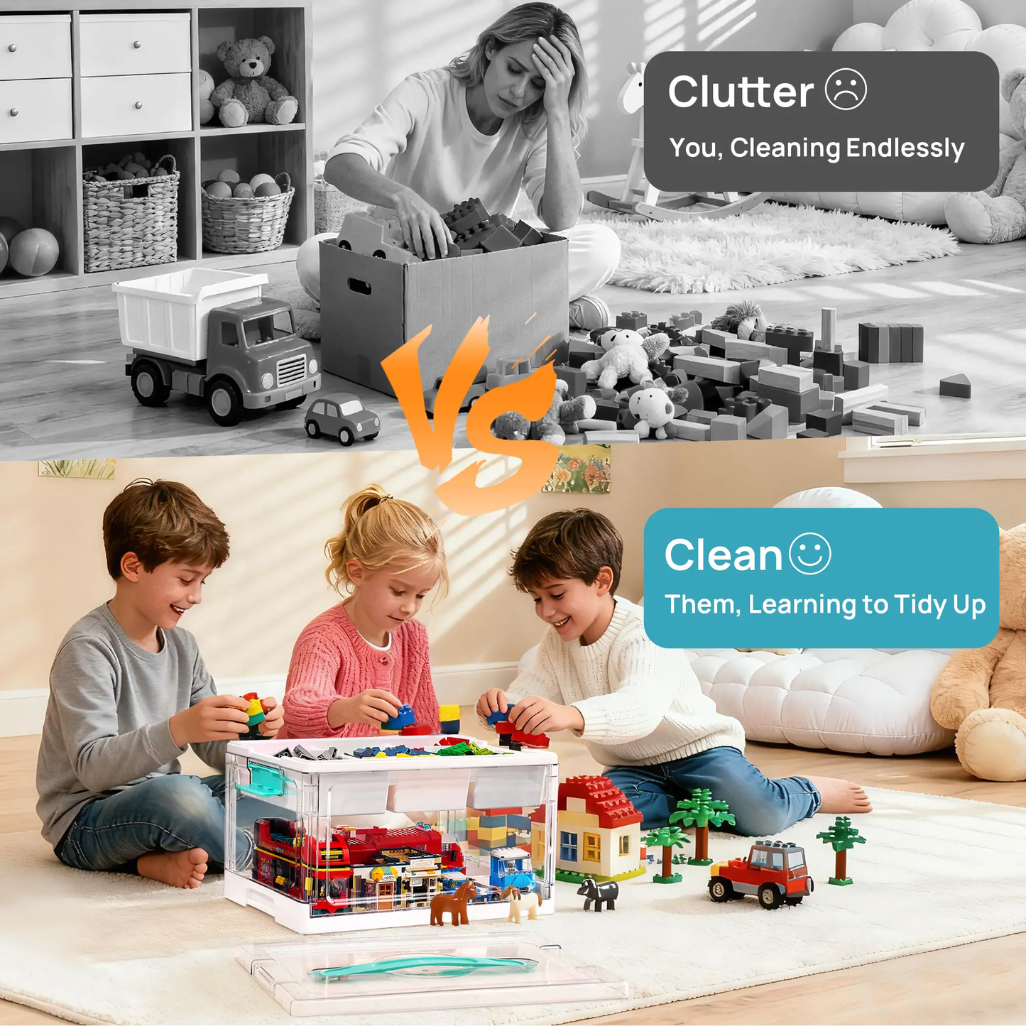 Clear Plastic Craft Organizers and Storage Box