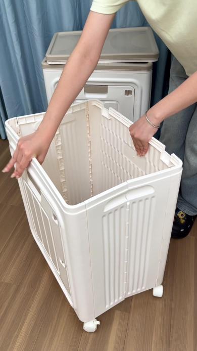 Laundry Basket with Wheels