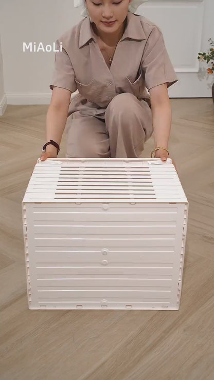Folding shoe rack, magnetic transparent door shoe cabinet